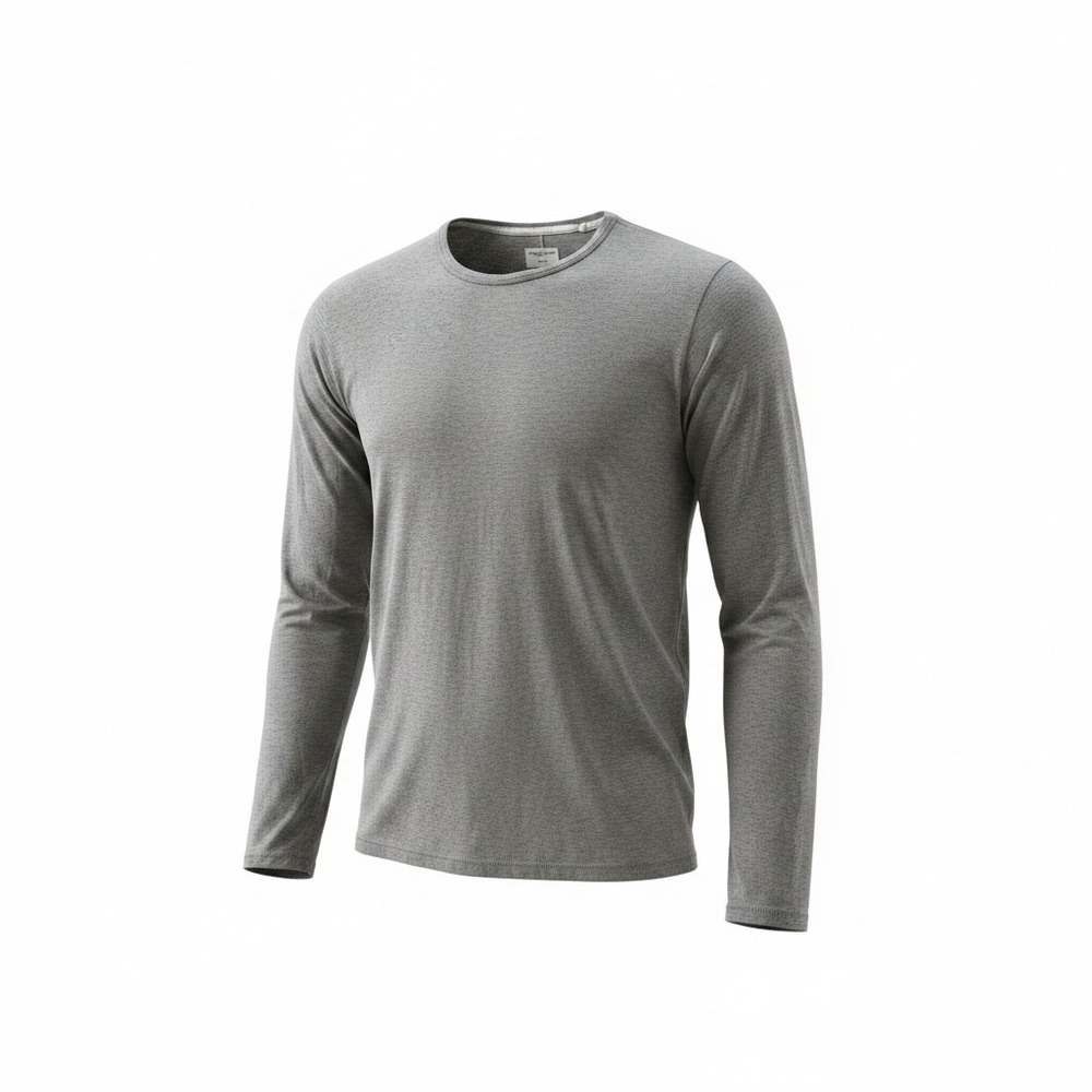 Rag & Bone Mens XXL Long Sleeve Cotton Tee Shirt Heather Gray Crewneck Peru